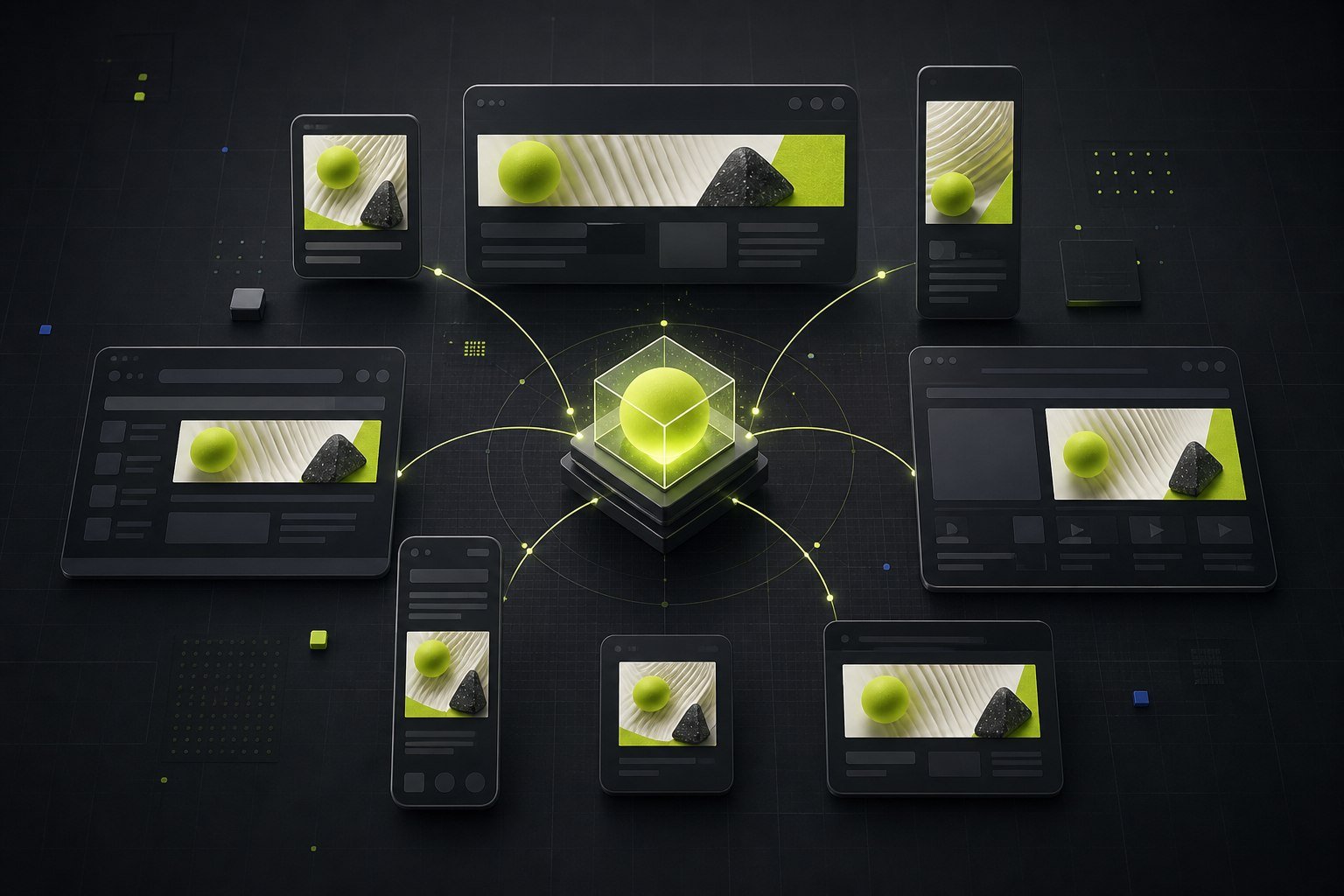 Display advertising creative layouts